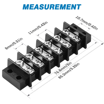 GLOSO Marine Grade Double Row Stainless Terminal Block