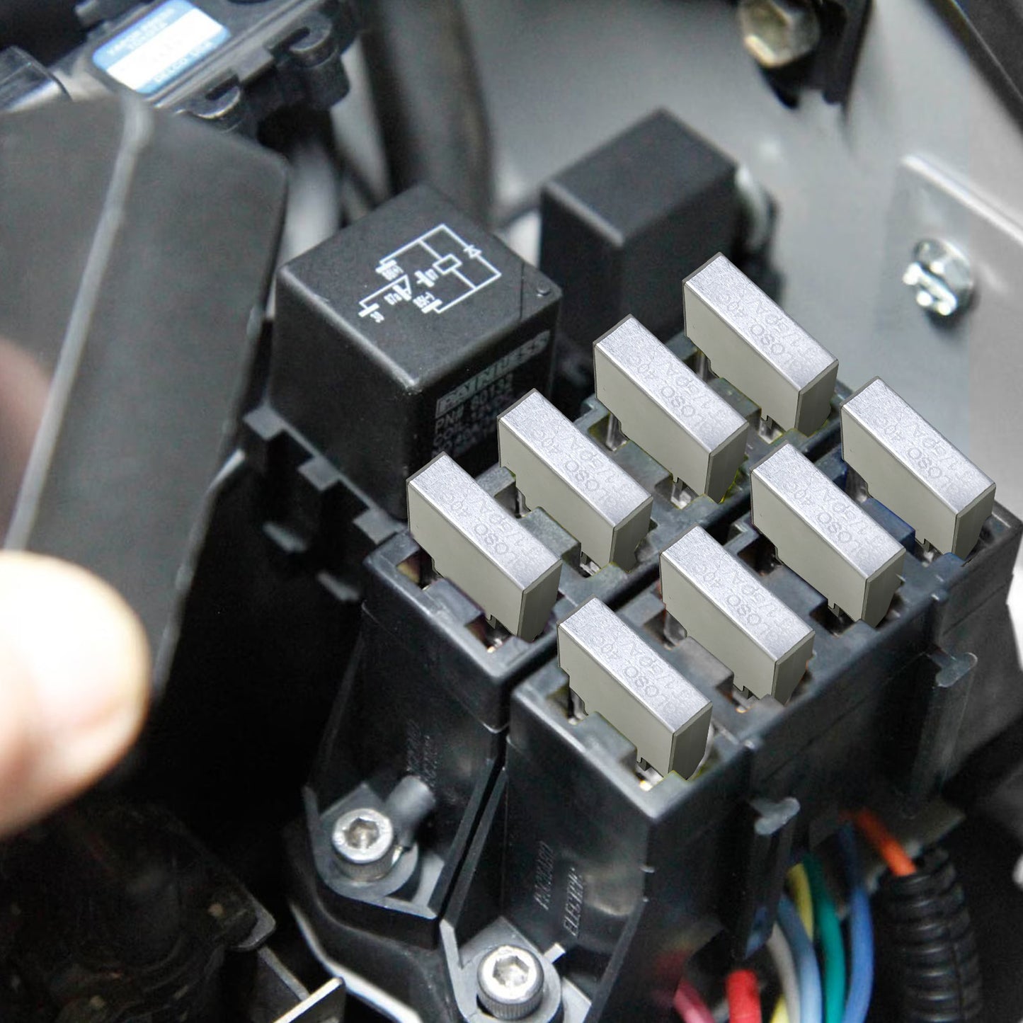 GLOSO E81 Maxi Blade Circuit Breakers Fuse, T1 Auto Reset (10A-60A)