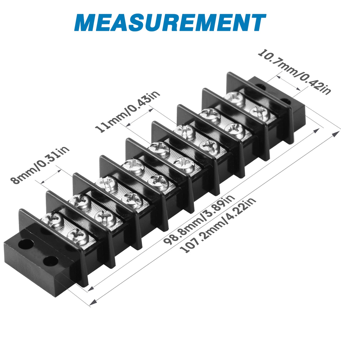 GLOSO Marine Grade Double Row Stainless Terminal Block
