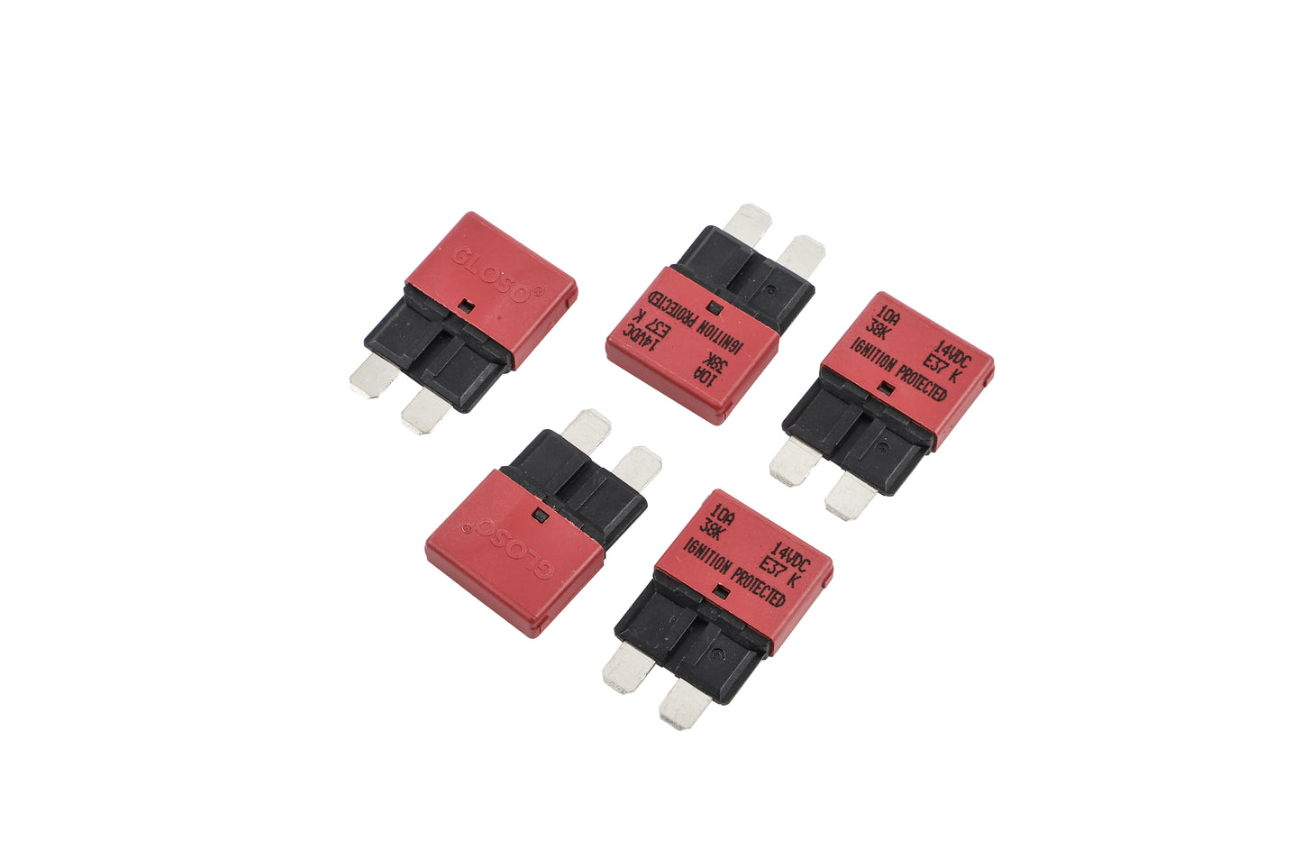 GLOSO E37 Auto (T1) Reset Low Profile ATC/ATO Circuit Breaker (3A-30A)