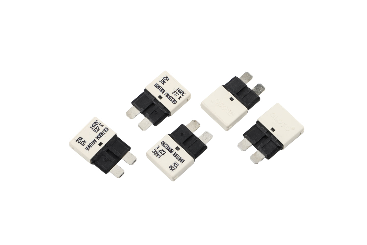 GLOSO E37 Auto (T1) Reset Low Profile ATC/ATO Circuit Breaker (3A-30A)