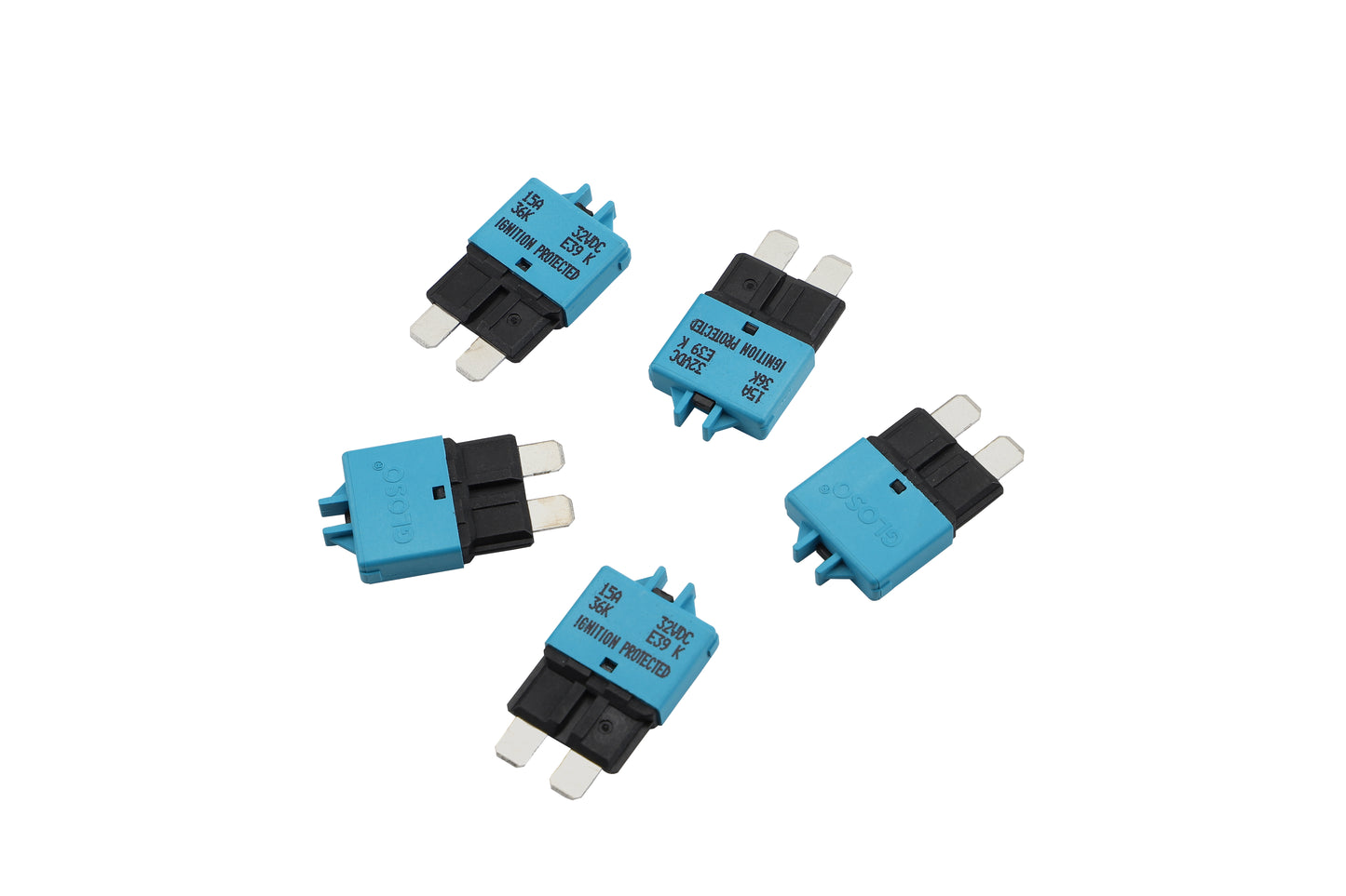 GLOSO E39 Manual (T3) Reset Low Profile ATC/ATO Circuit Breaker (3A-30A)