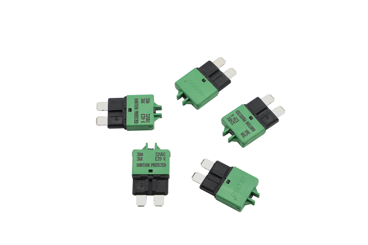GLOSO E39 Manual (T3) Reset Low Profile ATC/ATO Circuit Breaker (3A-30A)