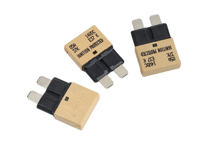 GLOSO E37 Auto (T1) Reset Low Profile ATC/ATO Circuit Breakers Fuse 3 Pack (3A-30A)