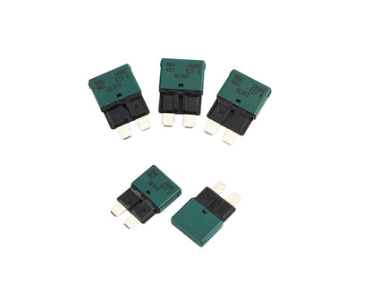 GLOSO E37 Auto (T1) Reset Low Profile ATC/ATO Circuit Breakers Fuse 5 Pack (3A-30A)