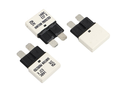 GLOSO E37 Auto (T1) Reset Low Profile ATC/ATO Circuit Breakers Fuse 3 Pack (3A-30A)