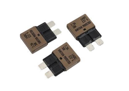 GLOSO E37 Auto (T1) Reset Low Profile ATC/ATO Circuit Breakers Fuse 3 Pack (3A-30A)
