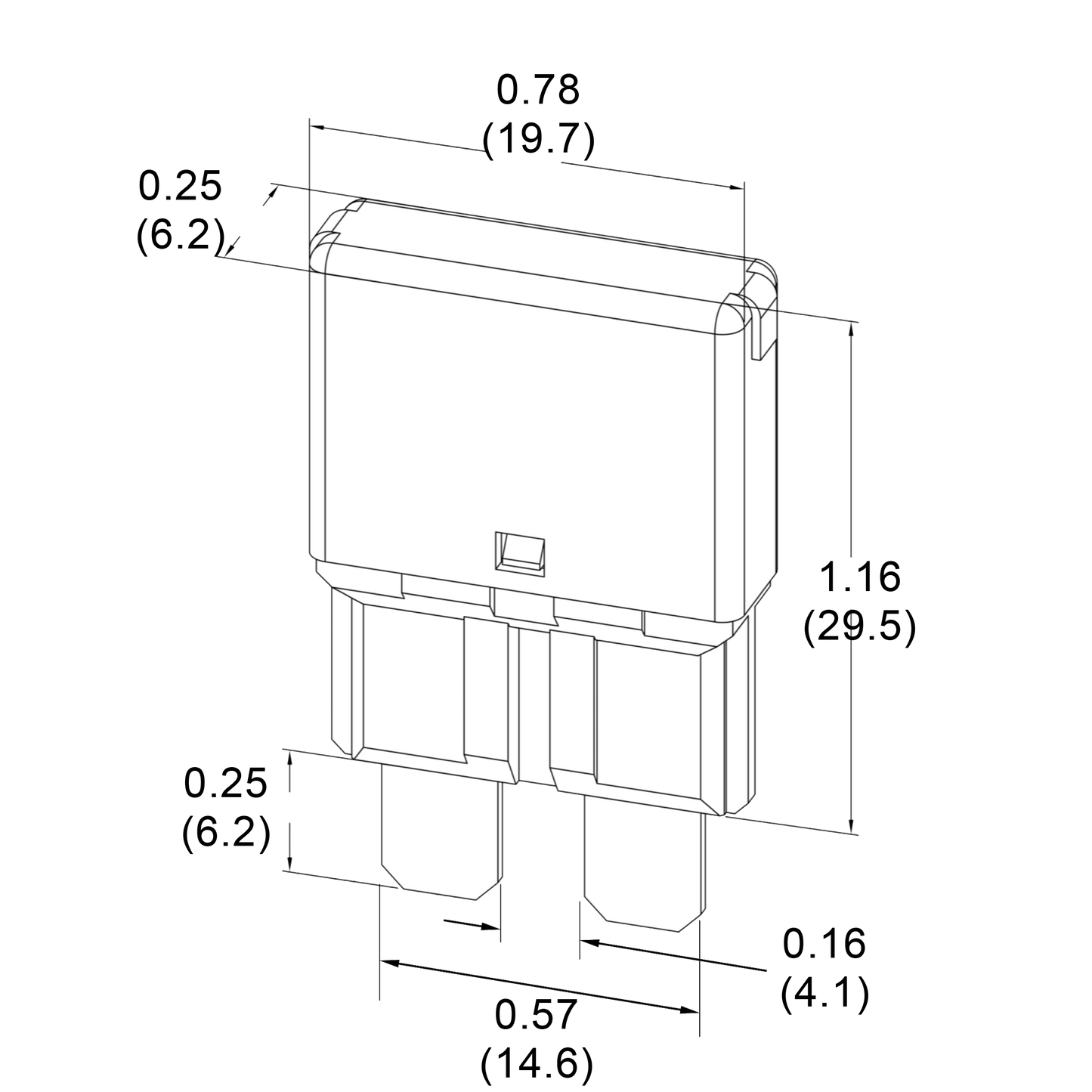 GLOSO E37 Auto (T1) Reset Low Profile ATC/ATO Circuit Breakers Fuse 3 Pack (3A-30A)