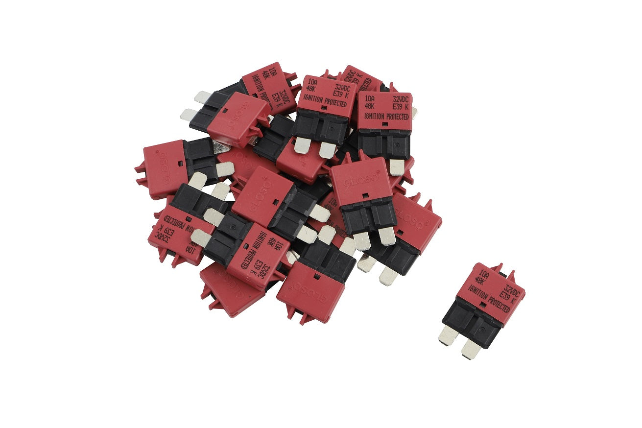 BUSSALIX E39 Circuit Breaker Blade Fuse, Manual T3 Reset, Low Profile