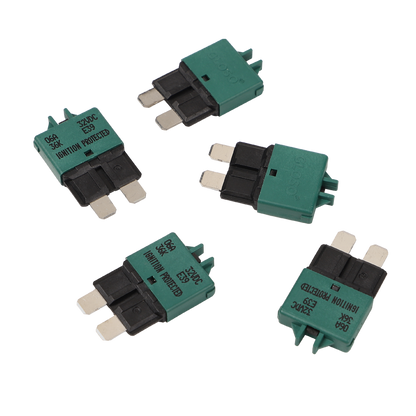 GLOSO E39 Manual (T3) Reset Low Profile ATC/ATO Circuit Breakers Fuse 5 Pack (3A-30A)