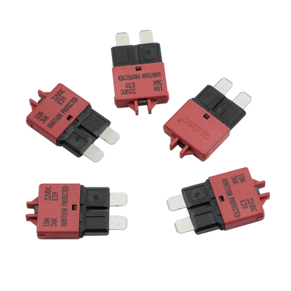 GLOSO E39 Manual (T3) Reset Low Profile ATC/ATO Circuit Breakers Fuse 5 Pack (3A-30A)