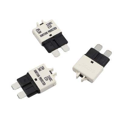 GLOSO E39 Manual (T3) Reset Circuit Breaker Fuse Low Profile ATC/ATO 3 Pack (3A-30A)