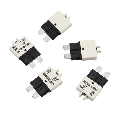 GLOSO E39 Manual (T3) Reset Low Profile ATC/ATO Circuit Breakers Fuse 5 Pack (3A-30A)