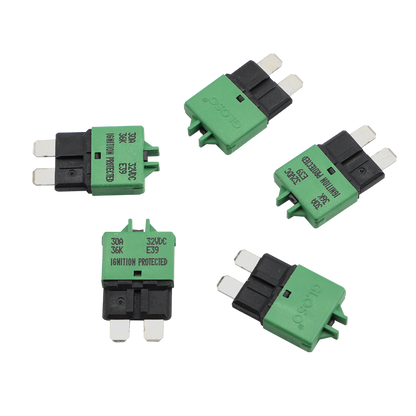 GLOSO E39 Manual (T3) Reset Low Profile ATC/ATO Circuit Breakers Fuse 5 Pack (3A-30A)