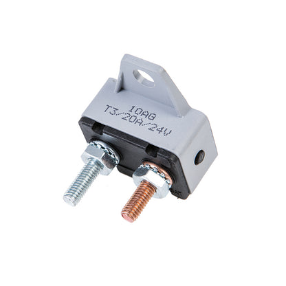GLOSO E530 Single Mounting Bracket Stud Manual Reset (T3) Circuit Breakers with Cover 1 Pack (5A-50A)