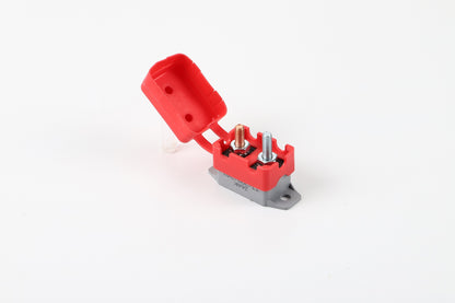 GLOSO E538 Stud Type Circuit Breakers, Lengthwise Bracket, Manual Reset (T3) with Cap 1 Pack (5A-50A)