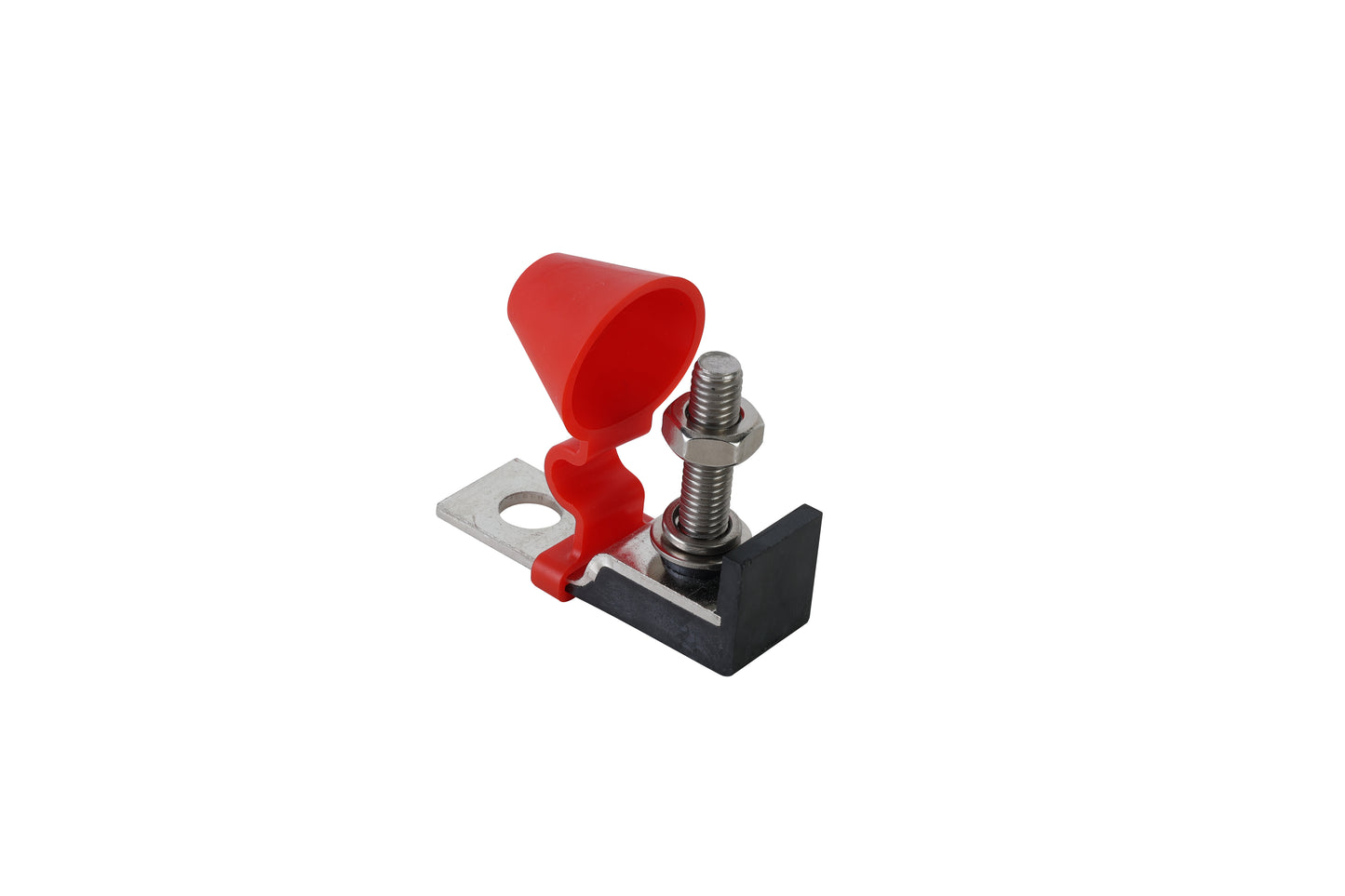 GLOSO Terminal Fuse Block TFB1CS, Single Stud (1/4"-20),Mounting Hole (3/8")