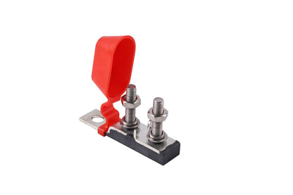 GLOSO Terminal Fuse Block TFB2CS, Double Studs (M8), Mounting Hole (1/2")