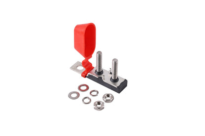 GLOSO Terminal Fuse Block TFB2CS, Double Studs (M8), Mounting Hole (1/2")